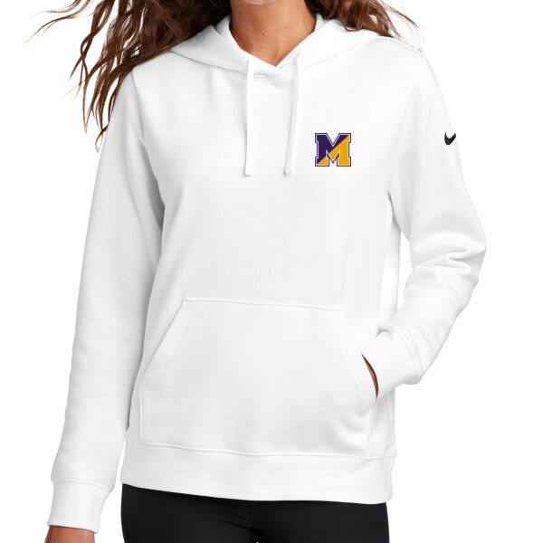SPLITM-LC - Ladies Club Fleece Sleeve Swoosh Pullover Hoodie Thumbnail