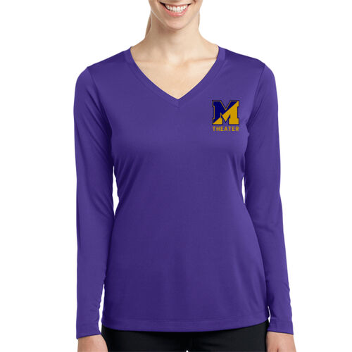 LC - Ladies Long Sleeve PosiCharge ® Competitor V Neck Tee Thumbnail