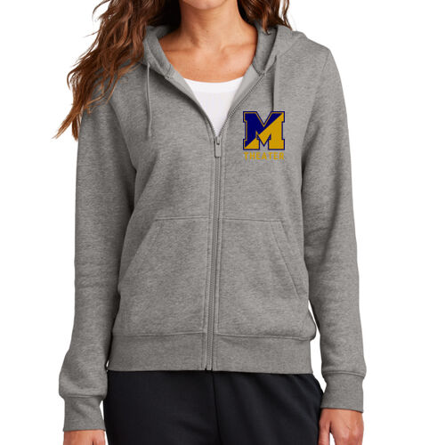 LC - Women's Club Fleece Sleeve Swoosh Full Zip Hoodie Thumbnail