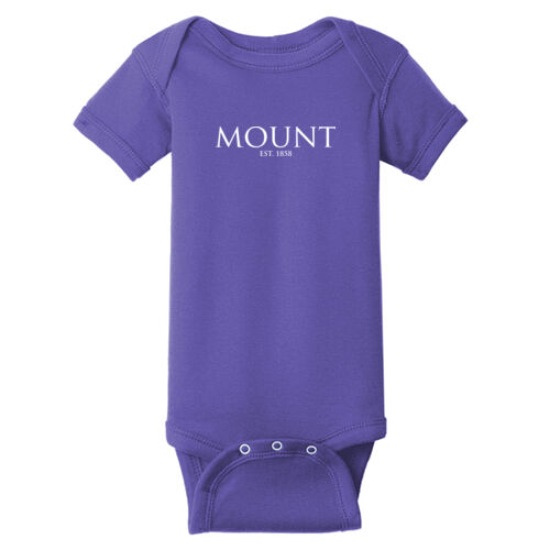 MountEST - Infant Short Sleeve Baby Rib Bodysuit Thumbnail