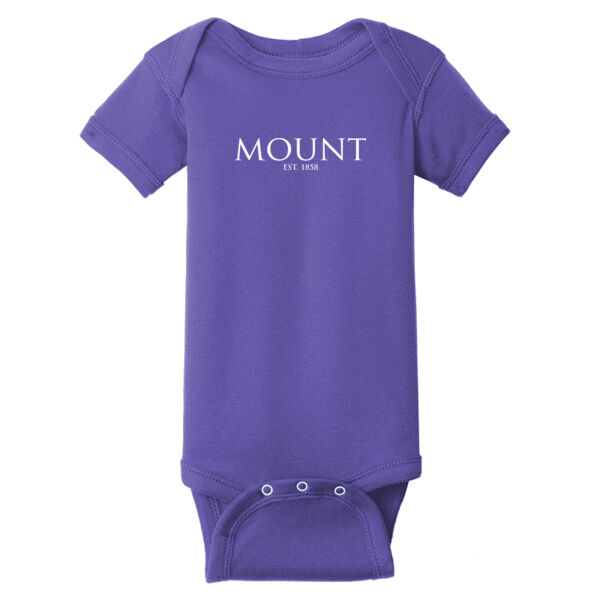 MountEST - Infant Short Sleeve Baby Rib Bodysuit Thumbnail