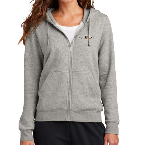 Alum - Women's Club Fleece Sleeve Swoosh Full Zip Hoodie Thumbnail
